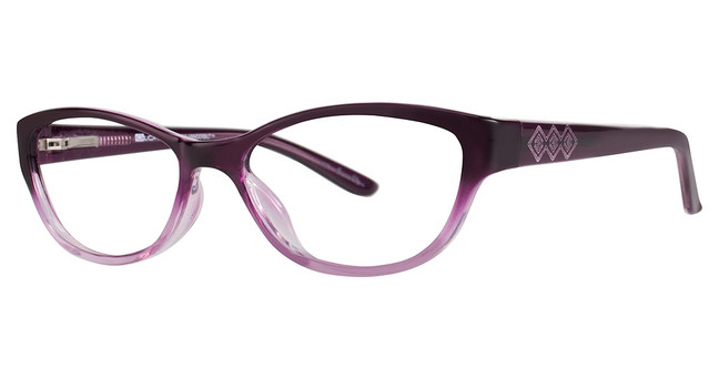 Gloria by Gloria Eyeglasses Gloria By Gloria Vanderbilt 4046 Purple Fade/113