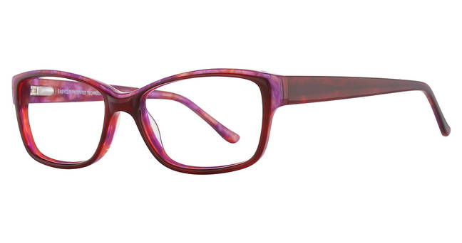 Easytwist Eyeglasses EC375 Dark Red & Marbled Pearl Purple & Red/30