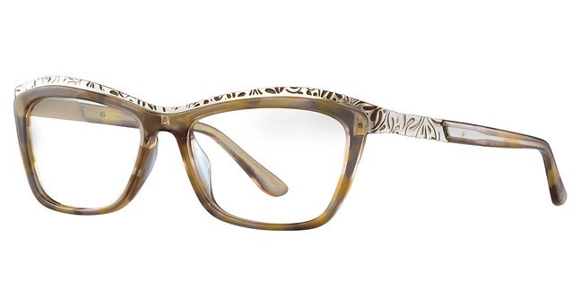 Paradox Eyeglasses P5014 Marbled Brown & Clear/10