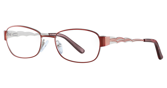 Manhattan Design Studio Eyeglasses S3325 Satin Red & Silver/30