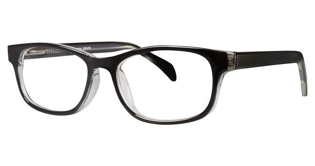 House Collections Eyeglasses Devin Black Crystal/BK
