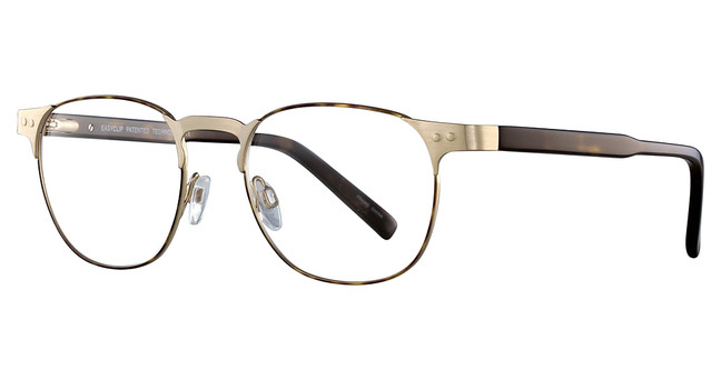 Easyclip Eyeglasses EC420 Brushed Gold & Tortoise/10