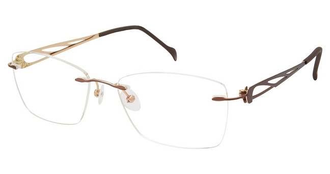 STEPPER Eyeglasses 95219 SI BROWN F011/BRN