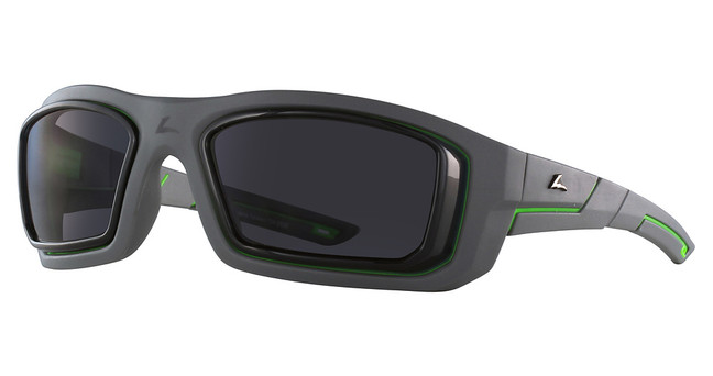 Hilco Eyeglasses Fusion Matte Metallic Grey/Lime Green