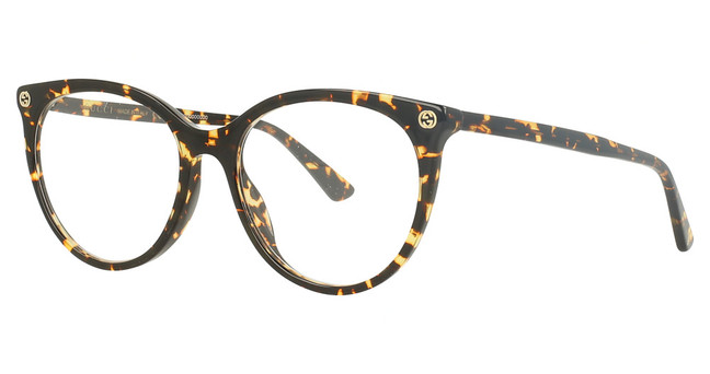 Gucci Eyeglasses GG0093O Avana-Avana-Transparent/002