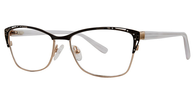 Modz Titanium Eyeglasses Countess matte black/gold
