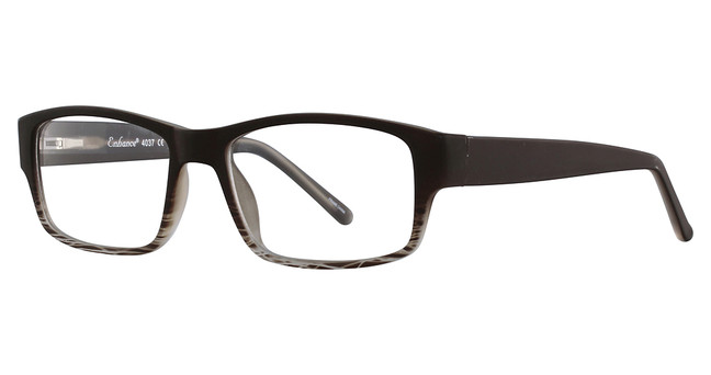 Enhance Eyeglasses 4037 Matt Black/Crystal Gradient