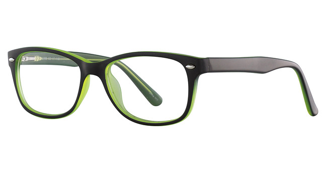 Continental Optical Imports Eyeglasses See N' Be Seen 68 Black/Lime