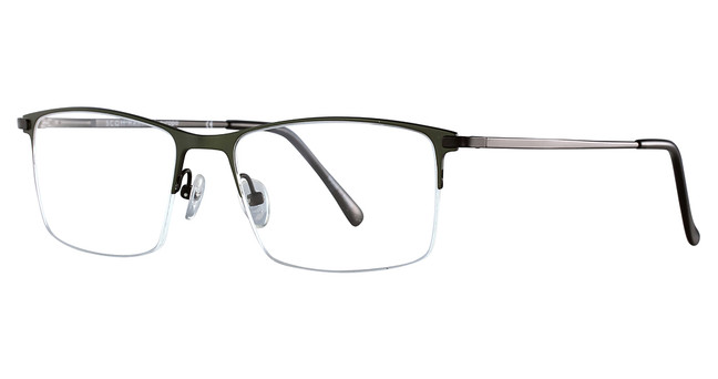 Scott Harris Eyeglasses Scott Harris 578 Olive/Black/1
