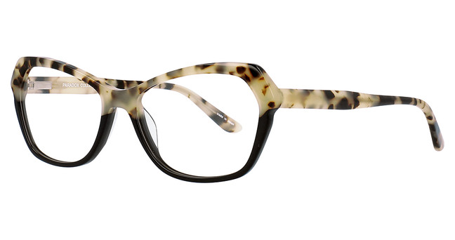 Paradox Eyeglasses P5046 Black & Dark Brown & Cream/90