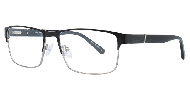 Continental Optical Imports Eyeglasses BAM 502 Black/Silver