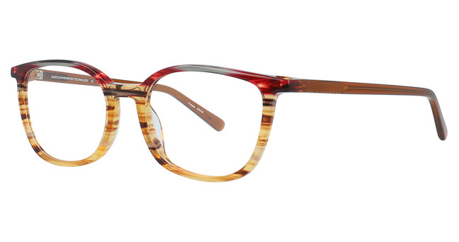 Easyclip Eyeglasses EC503 Brown Marbled & Red/10