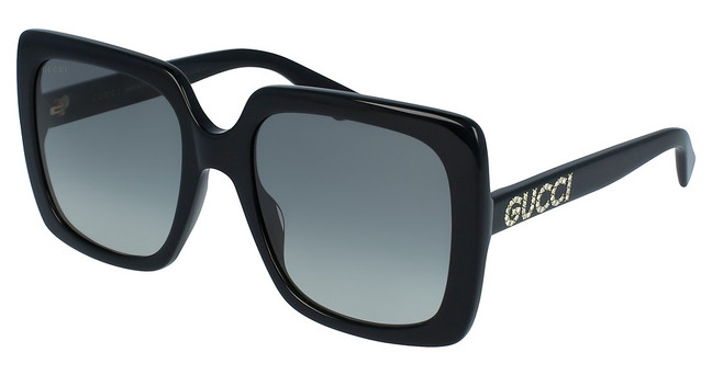 Gucci Eyeglasses GG0418S BLACK-BLACK-GREY/001