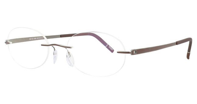 Silhouette Eyeglasses 5529 GA ruthenium/cohiba brown/6060