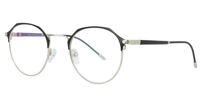 iChill Eyeglasses C7022 Black & Silver/Black/90