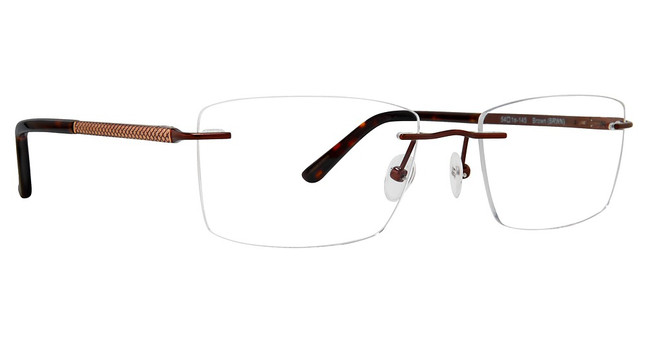 Totally Rimless Eyeglasses Bypass(302) Brown/BRWN
