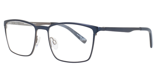 Michael Ryen Eyeglasses MR-304 Navy/Pewter/1