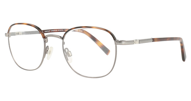 Easyclip Eyeglasses EC517 Shiny Demi Amber & Dark Grey/10