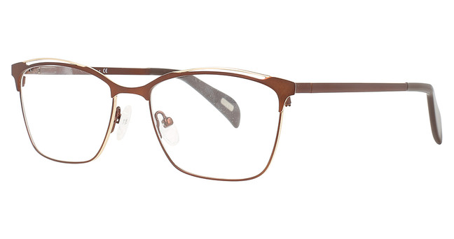 New Millennium Eyewear Eyeglasses POLARIS BRN/GOLD