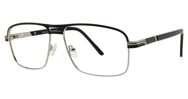 Times Square Eyeglasses Duke Black/Silver