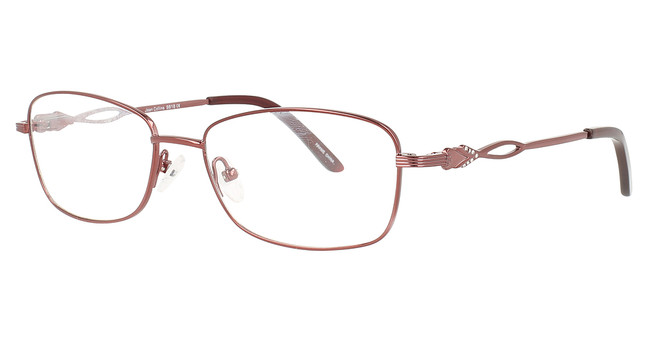 Joan Collins-Titanium Eyeglasses 9818 BURGUNDY