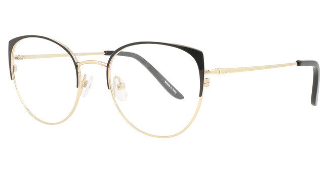 Cinzia Eyeglasses CIN-5105 Black/Gold/1