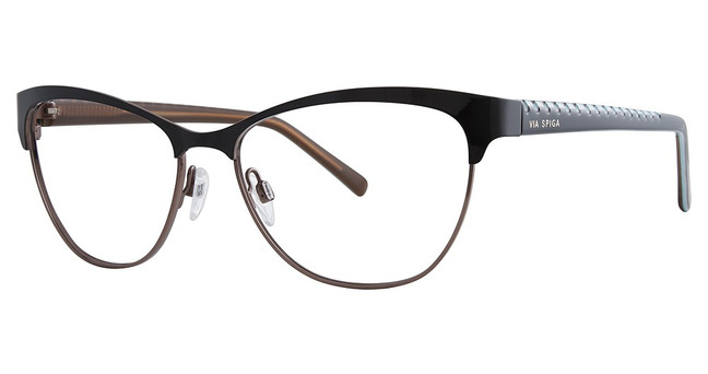 Via Spiga Eyeglasses Via Spiga Regina Black/Tan/500