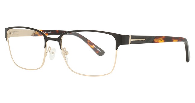 DICAPRIO Eyeglasses DC182 BLACK/GOLD