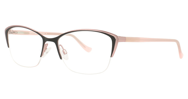 Easyclip Eyeglasses EC533 Matt Black & Light Pink/Light Pink/90