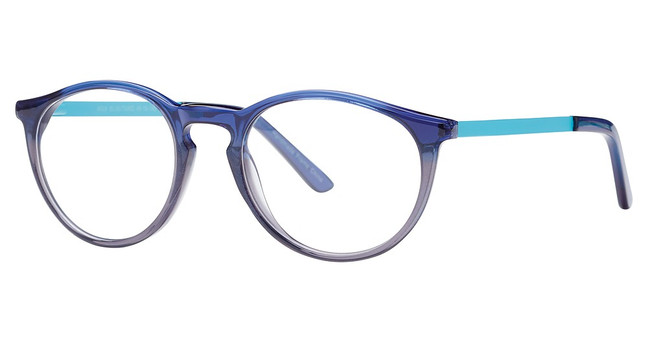Deja Vu Eyeglasses 9028 Blue/Turq