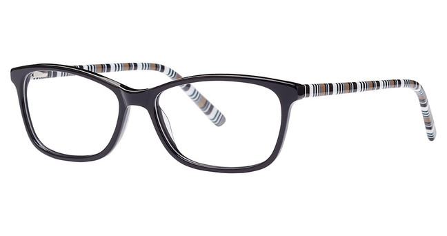 Elan Collection Eyeglasses 3043 Black/Beige