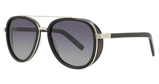 Divaldi Eyeglasses DV0140 Black & Satin Silver/90