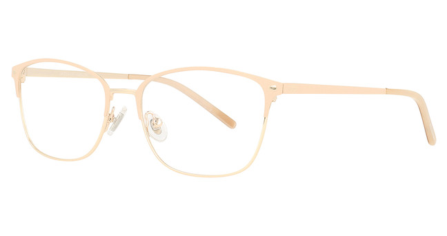 Optimate Eyeglasses A1038 Gold with Pink On Rim/GLD/LPK