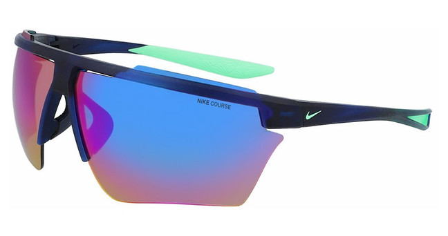 Nike Eyeglasses NIKE WINDSHIELD PRO M DC3389 (410) MATTE NAVY/TURQ MIRROR/410