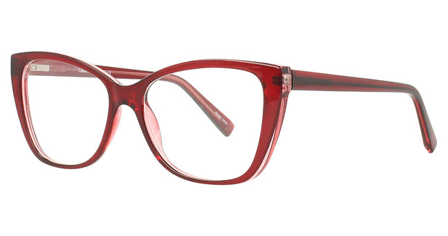 Enhance Eyeglasses 4189 Burgundy/Crystal