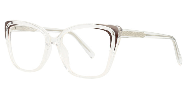 Enhance Eyeglasses 4191 Crystal/Burgundy