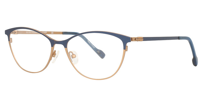 Scott Harris Eyeglasses Scott Harris 732 Navy/Copper/2