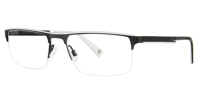 Shaquille O'Neal Eyeglasses Shaquille O'Neal 179M BLK/WHITE/021