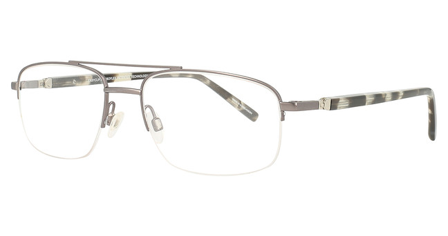 Easyclip Eyeglasses EC565 Taupe Brushed Metal / Grey Tortoise/20