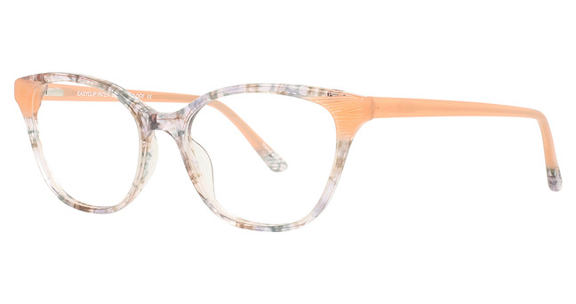 Easyclip Eyeglasses EC556 Light Coral & Crystal Light Grey Marbled/ Light Coral/40