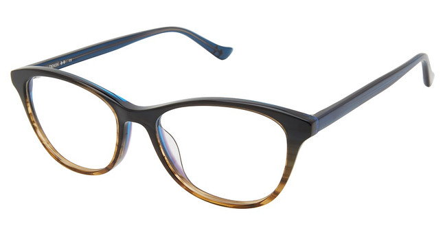 Denon Eyewear Eyeglasses LUNA Blue Tan Fade/71