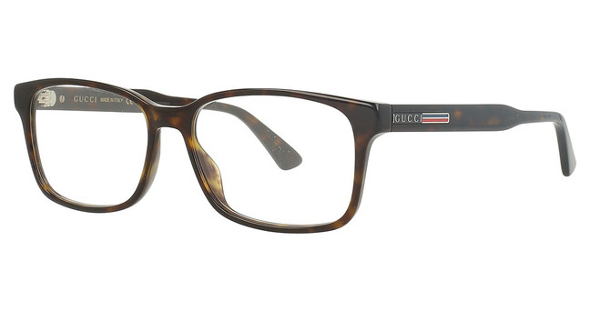 Gucci Eyeglasses GG0826O HAVANA-HAVANA-TRANSPARENT/005