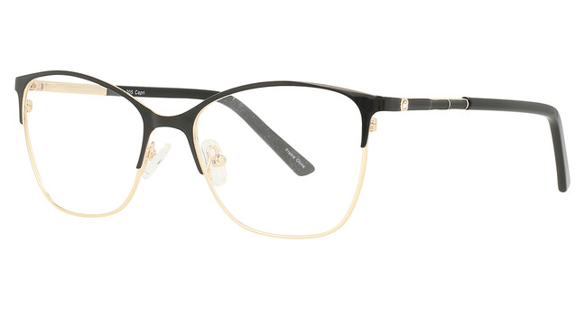 DICAPRIO Eyeglasses DC205 Black/Gold