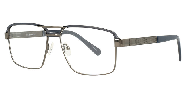 DICAPRIO Eyeglasses DC353 Gunmetal/Blue
