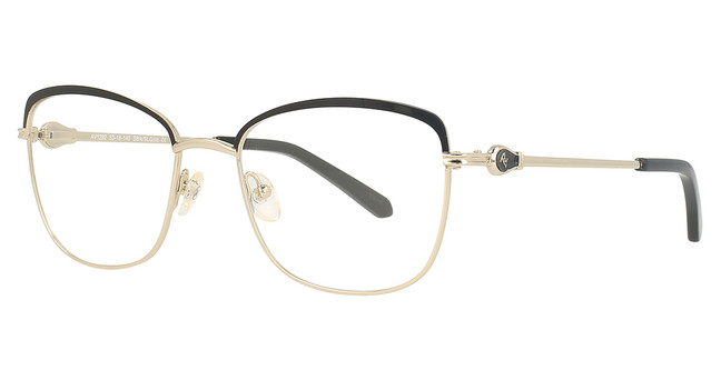 Adrienne Vittadini Eyeglasses 1292 SBlk/SLGold