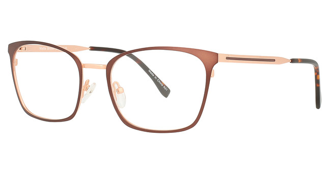 Continental Optical Imports Eyeglasses La Scala 869 Matte Brown/Light Copper
