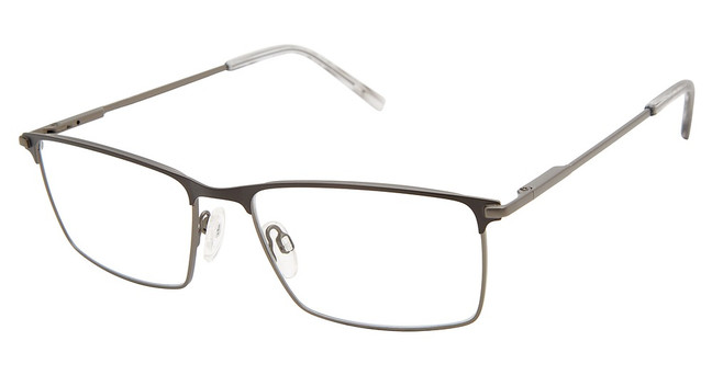 Geoffrey Beene Eyeglasses G470 Dark Gunmetal/Brown/DGN