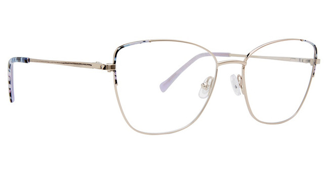 Vera Bradley Eyeglasses VB Eveana Plum Pansies/PLP