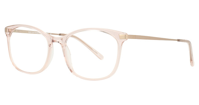 Easyclip Eyeglasses EC583 Crystal Light Pink/Satin Pink Gold/10