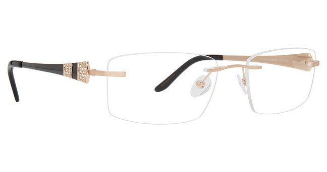 Totally Rimless Eyeglasses Brilliance(196) Brushed Gold/BSGD